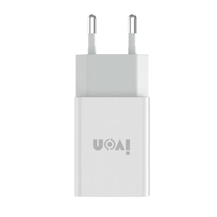 IVON AD-33 2.1A Mobile Phone USB Charger Travel Power Adapter Plug + 1m Micro USB Data Cable - EU Plug - Image 7