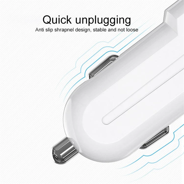 IVON CC13 QC 3.0 Fast Charging Cigarette Lighter LED Indicator Light Car Charger + Cable Set - Micro USB Cord - Image 2