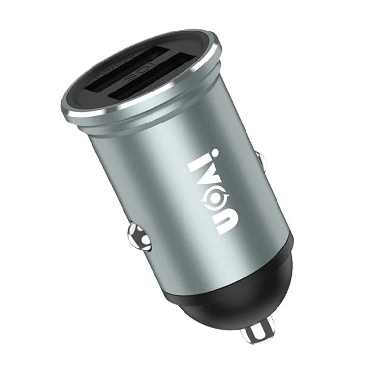 IVON CC37 Mini Car Charger Dual Ports 15W Fast Charging Station 3.1A Phone Charger with 1m Micro USB Cable - Image 7