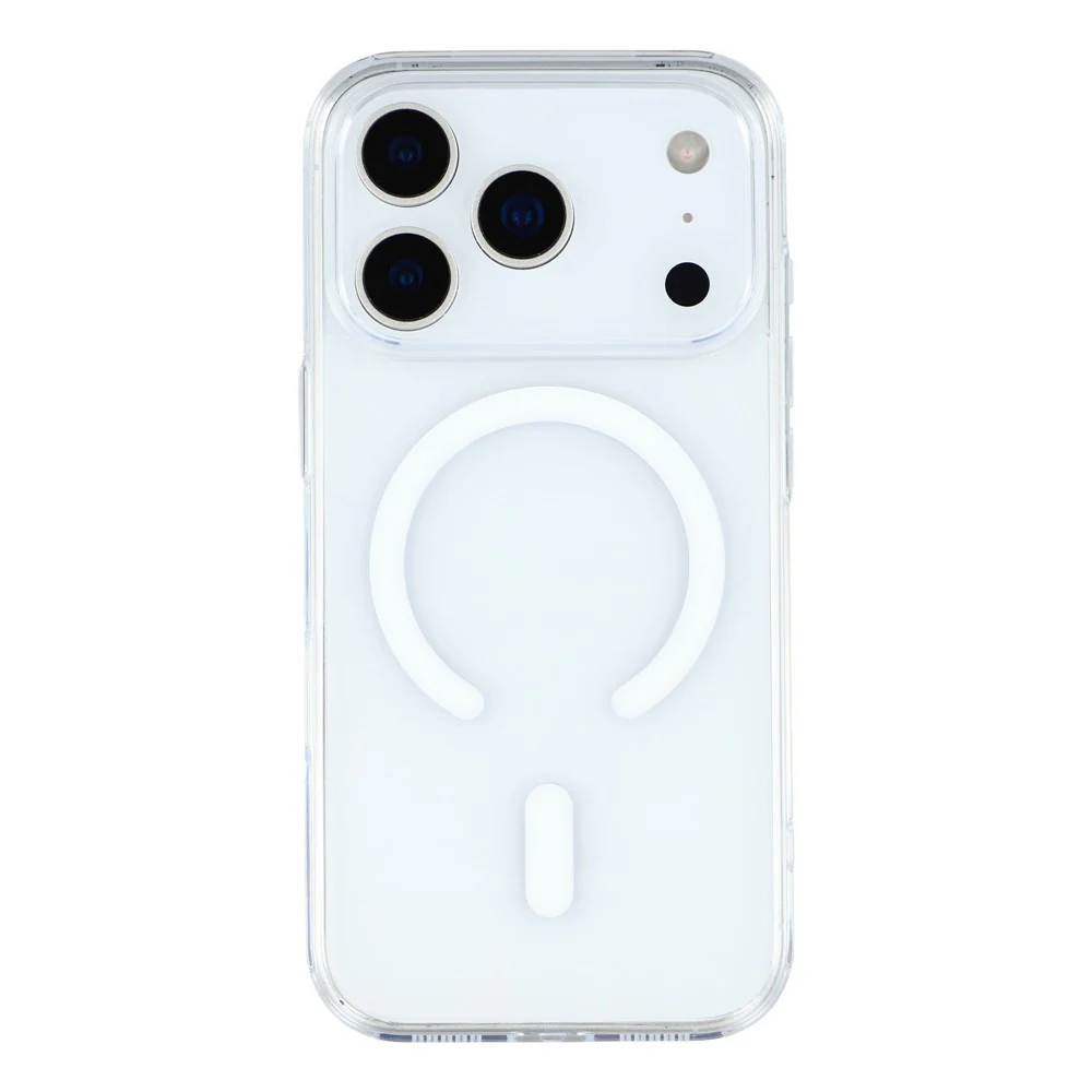 JAUCASE For iPhone 17 Pro Max Case Compatible with MagSafe Crystal Clear TPU PC Phone Back Cover - Image 3