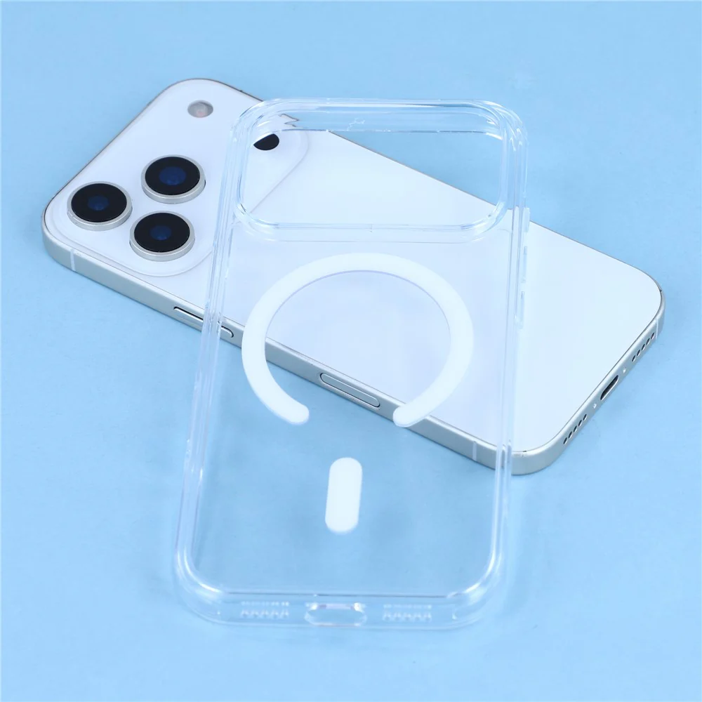 JAUCASE For iPhone 17 Pro Max Case Compatible with MagSafe Crystal Clear TPU PC Phone Back Cover - Image 6