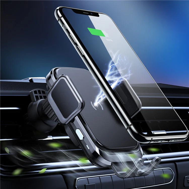 JLM02 Intelligent Wireless Car Charger 15W Fast Charging Phone Mount Windshield Dashboard Air Vent Phone Holder - Image 5
