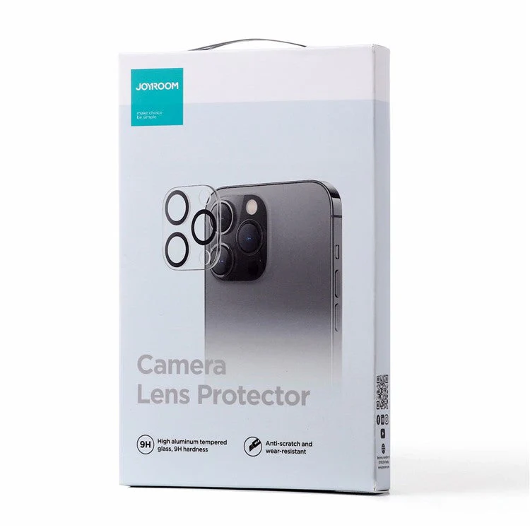 JOYROOM JR-LJ2 for iPhone 14 6.1 inch / 14 Max 6.7 inch Camera Lens Protector Full Cover Full Glue HD Clear Tempered Glass Film - Image 4