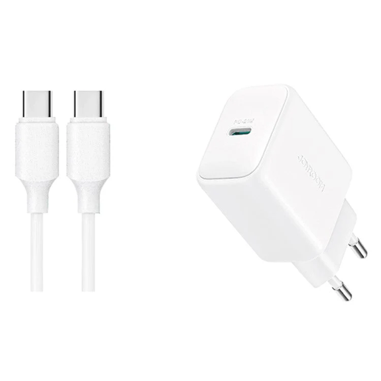 JOYROOM TCF20 PD 20W Fast Charging EU Plug Charger Set with 1m Type-C to Type-C Cable for iPhone 16-15 Series - Image 8