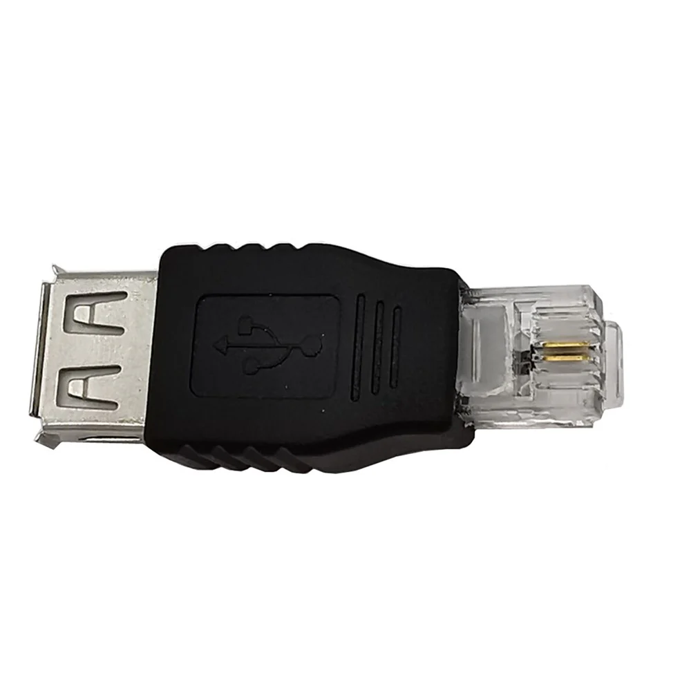 JUNSUNMAY USB A Female to RJ11 6P2C Adapter Mini Converter (NOT for RJ9 Handset Port) - Image 2
