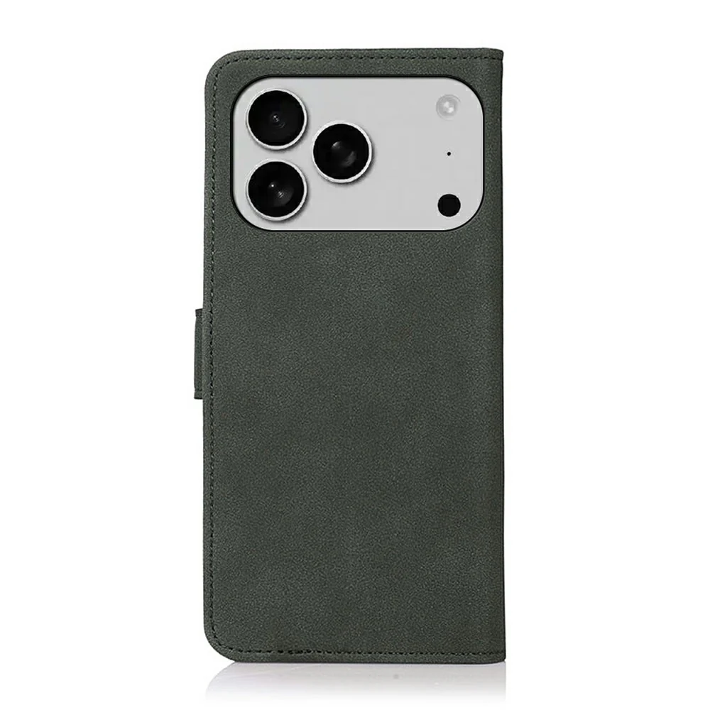 KHAZNEH For iPhone 17 Pro Max Case PU Leather Wallet Stand Phone Cover - Green - Image 7