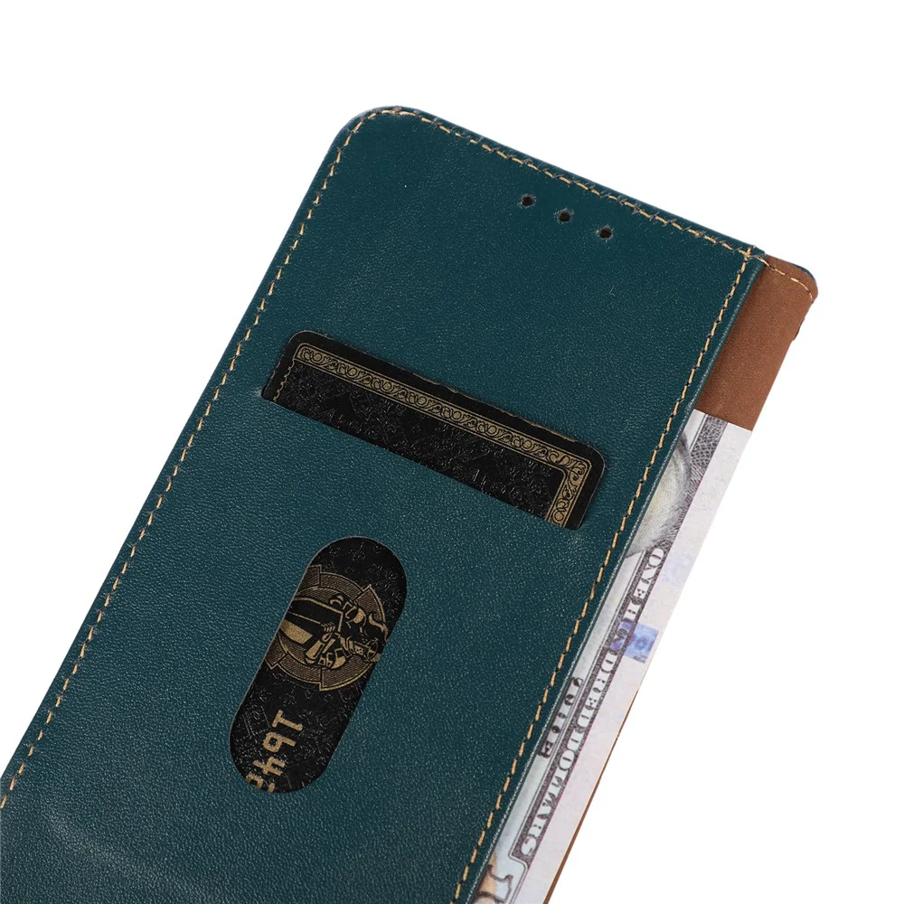 KHAZNEH For iPhone 17 Pro Max Case Wallet Genuine Cow Leather Phone Cover Nappa Texture - Green - Image 4