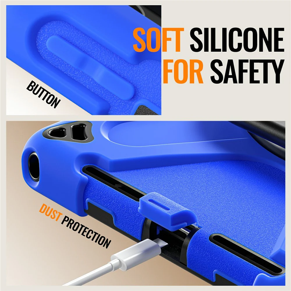 Kickstand Case for Lenovo Pad 11 2025 TB-335FC / 2024 / Tab K11 Gen 2 TB336 / K11 TB-330XU / P11 Gen 2 / M11 TB-330FU 331FC Tablet Cover - Blue - Image 3