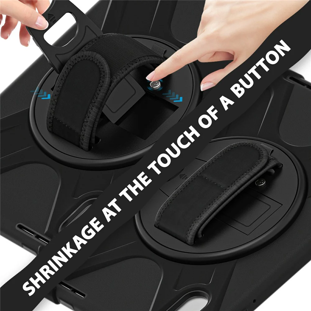 Kickstand Case for Lenovo Pad 11 2025 TB-335FC / 2024 / Tab K11 Gen 2 TB336 / K11 TB-330XU / P11 Gen 2 / M11 TB-330FU 331FC / Zhaoyang K10 Cover - Black - Image 3