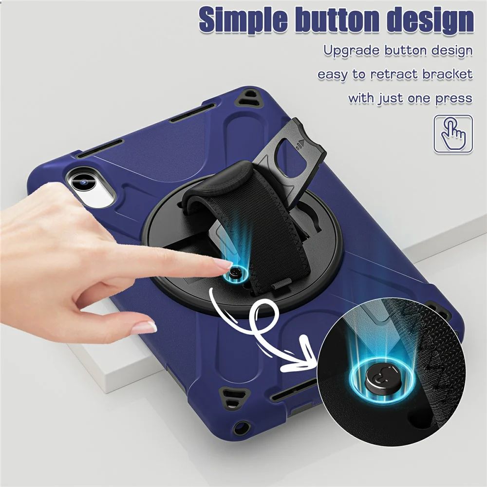 Kickstand Case for Lenovo Pad 11 2025 TB-335FC / 2024 / Tab K11 Gen 2 TB336 / K11 TB-330XU / P11 Gen 2 / M11 TB-330FU 331FC / Zhaoyang K10 Cover - Navy Blue - Image 5