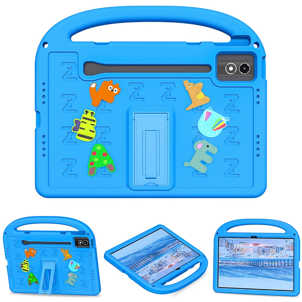 Kickstand EVA + PC Tablet Case with Shoulder Strap For Lenovo Tab P12 / Xiaoxin Pad Pro 12.7 (2025) / Xiaoxin Pad Plus 12.7 / Yoga Pad Pro - Blue - Image 2