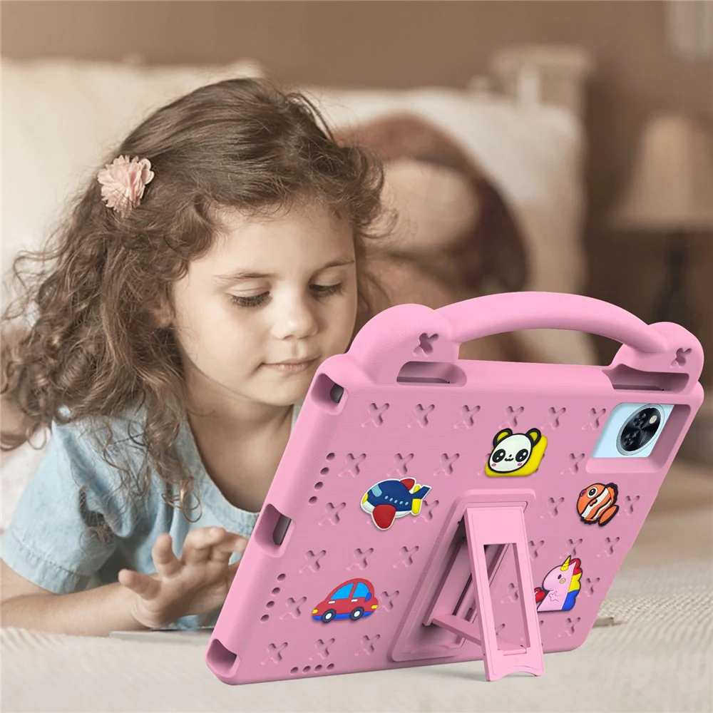 Kids EVA Tablet Case For Lenovo Xiaoxin Pad 2025 / Tab M11 / Doogee U11 / U11 Pro / Tab G6 / G6+ / Infinix Xpad 20 / Blackview Tab 9 WiFi - Pink - Image 5