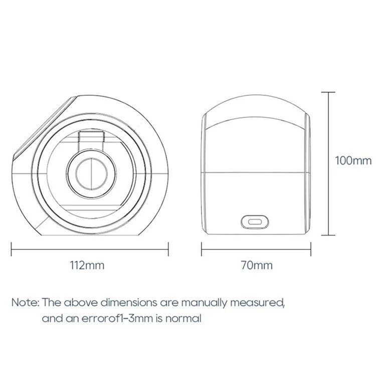 KL-CD70 Colorful Light Space Capsule 3-in-1 Magnetic Phone Earphones Watch Wireless Charger - Purple - Image 7