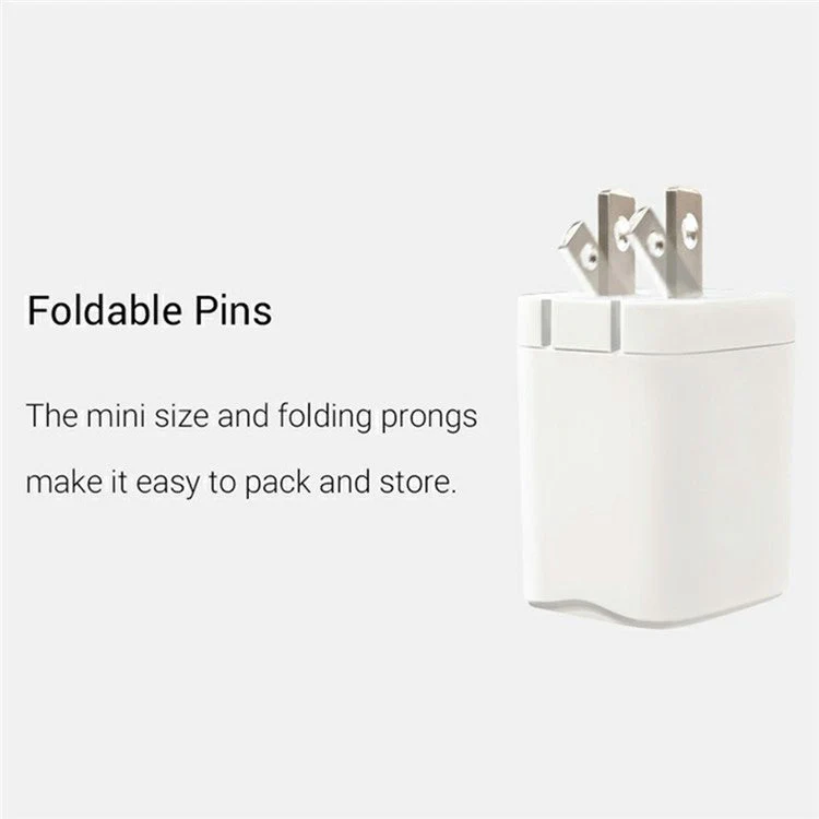 KZDOO PD 20W Wall Charger USB-C+USB-A Dual-Port Power Adapter Charger - US Plug - Image 5