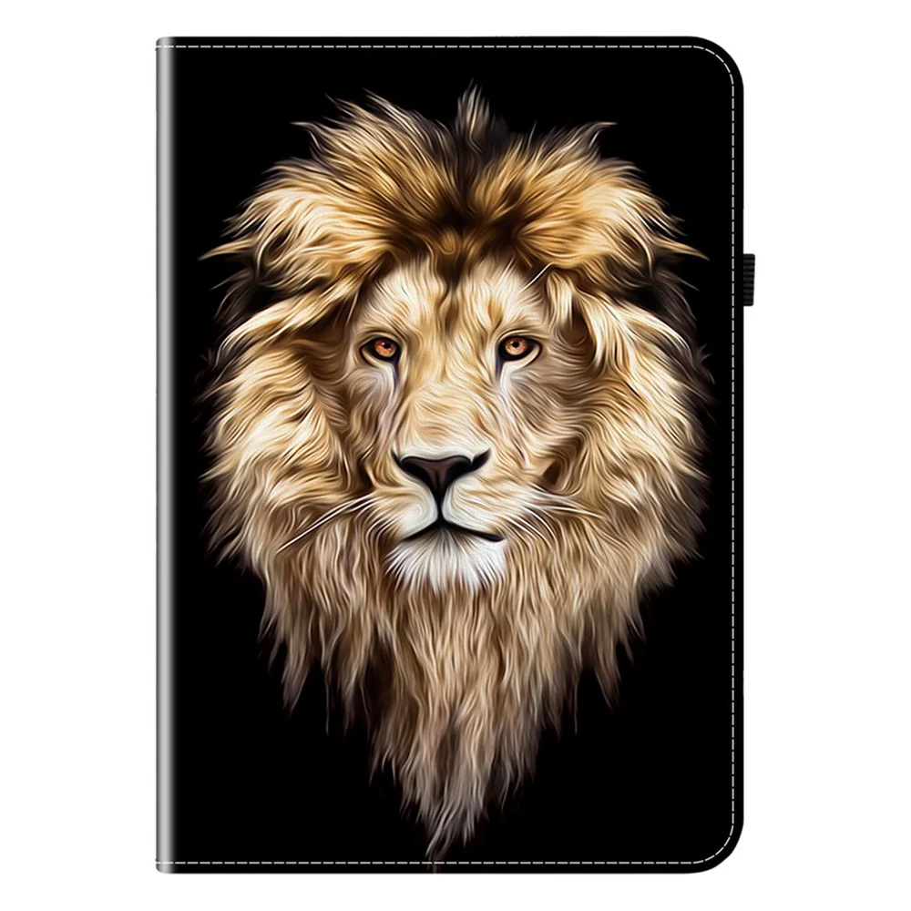 Leather Case For Lenovo Idea Tab Pro / Tab P12 Pro 12.7 2025 / Xiaoxin Pad Pro 12.7 (2025) Pattern Printed Stand Tablet Cover - Lion Head - Image 7