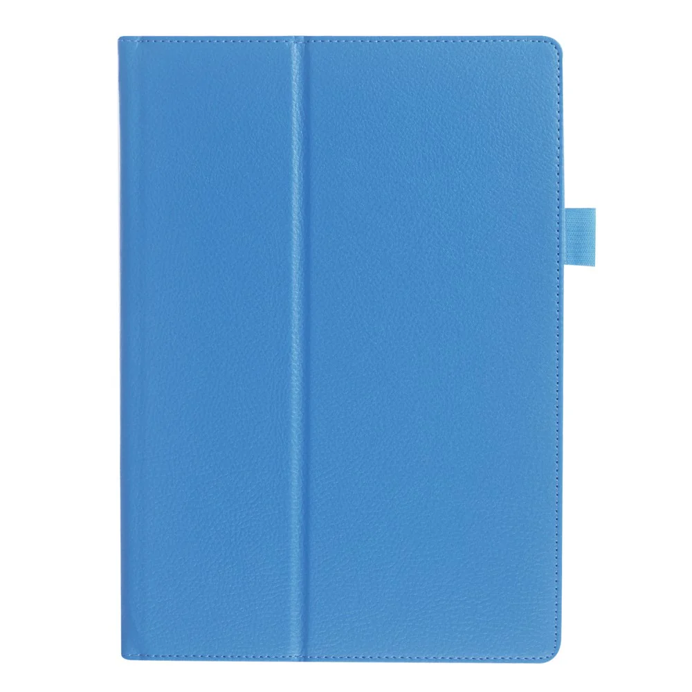 Litchi Leather Smart Flip Cover Case for Lenovo Tab 2 A10-30 X30F - Baby Blue - Image 2