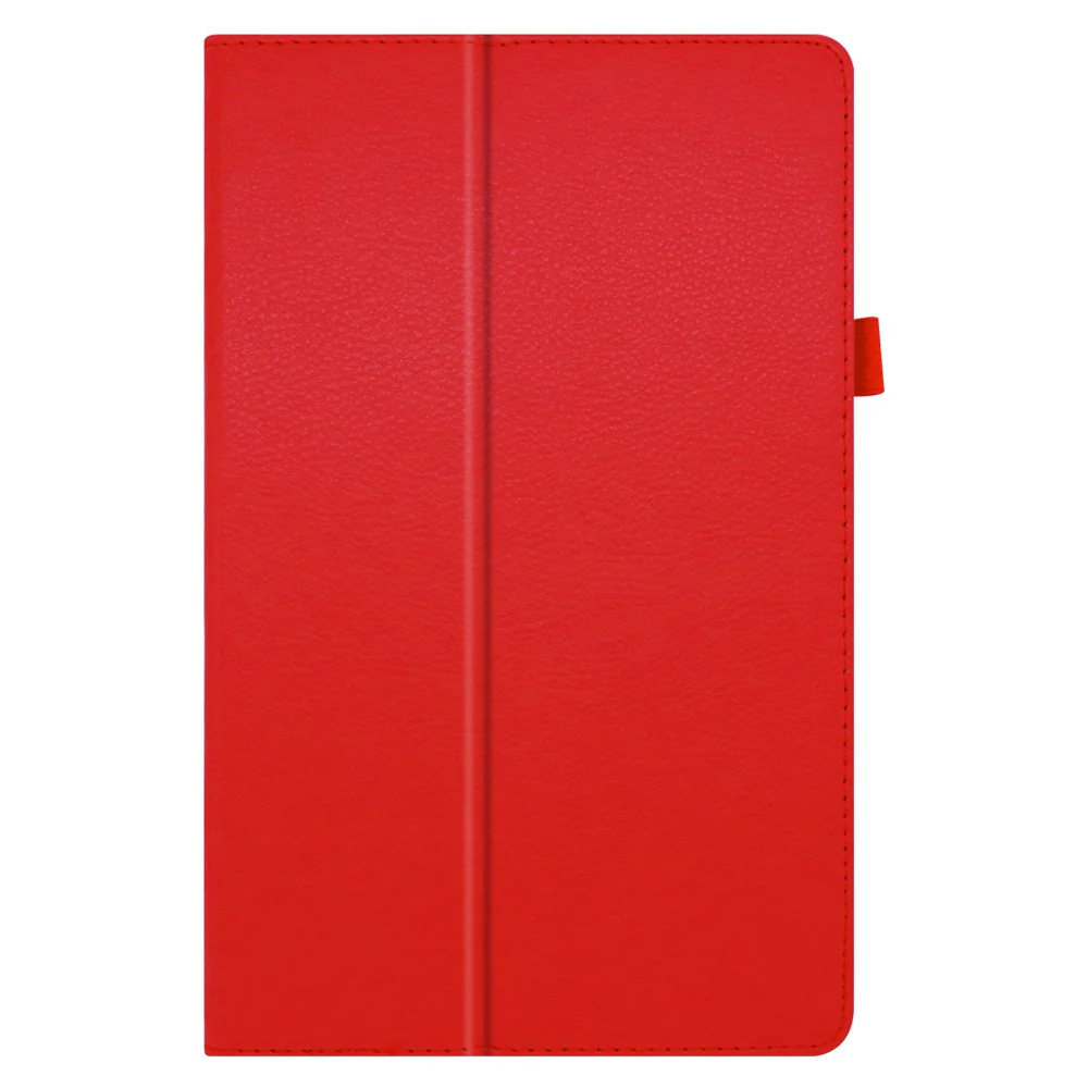Litchi Texture PU Leather Tablet Case Cover with Stand for Lenovo Tab M10 HD Gen 2 - Red - Image 7