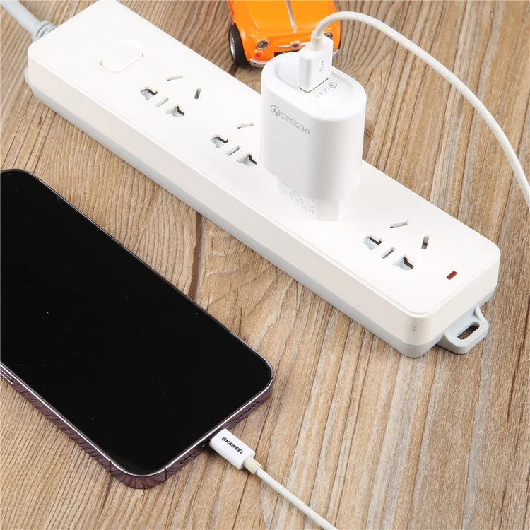 LZ-2117 18W QC3.0 3.1A USB Single Port Wall Charger Phone Tablet Fast Charging Adapter - White / EU Plug - Image 2