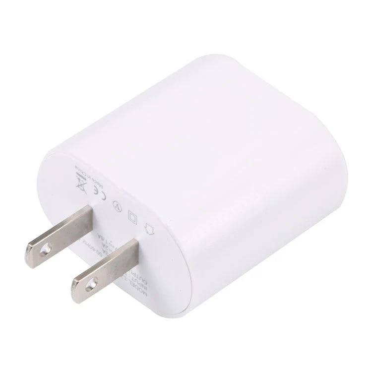 LZ-2117 18W QC3.0 3.1A USB Single Port Wall Charger Phone Tablet Fast Charging Adapter - White / US Plug - Image 3
