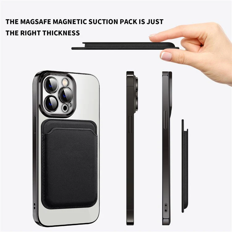 Magnetic Phone Wallet Secure Credit Card Holder Compatible with MagSafe for Back Of Phone - Sapphire - Image 3