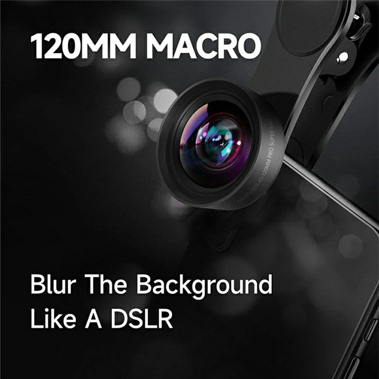 MARTVSEN M1 10X Magnification Smartphone Macro Lens Universal HD Distortion Free Close Up Filter Kit - Image 2