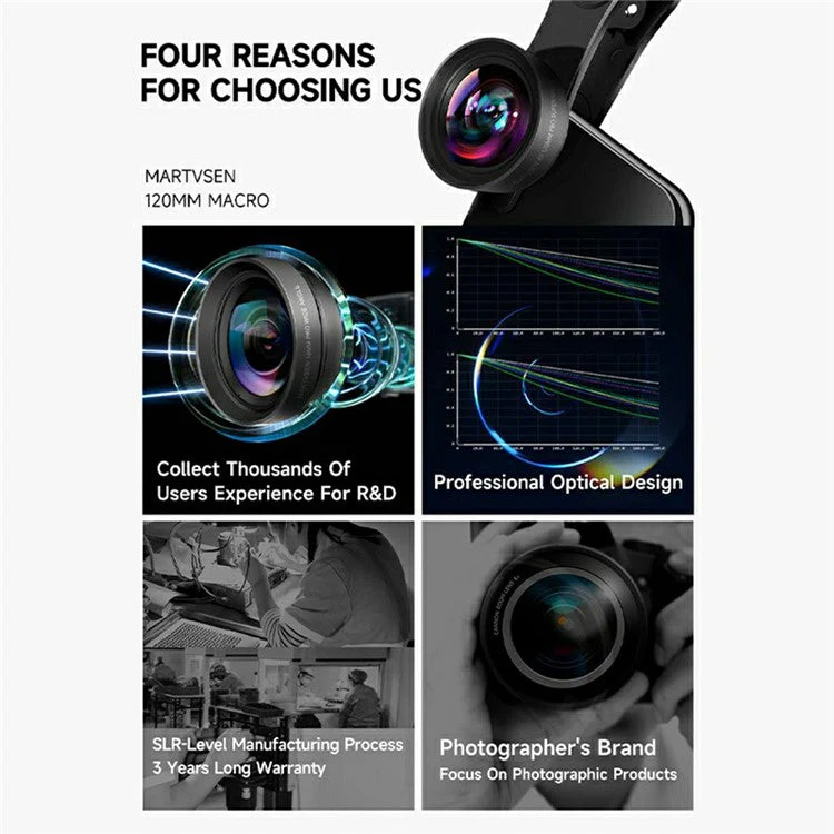 MARTVSEN M1 Macro Lens for Smartphone Universal Distortion Free 10X Magnification Close Up Lens - Image 3