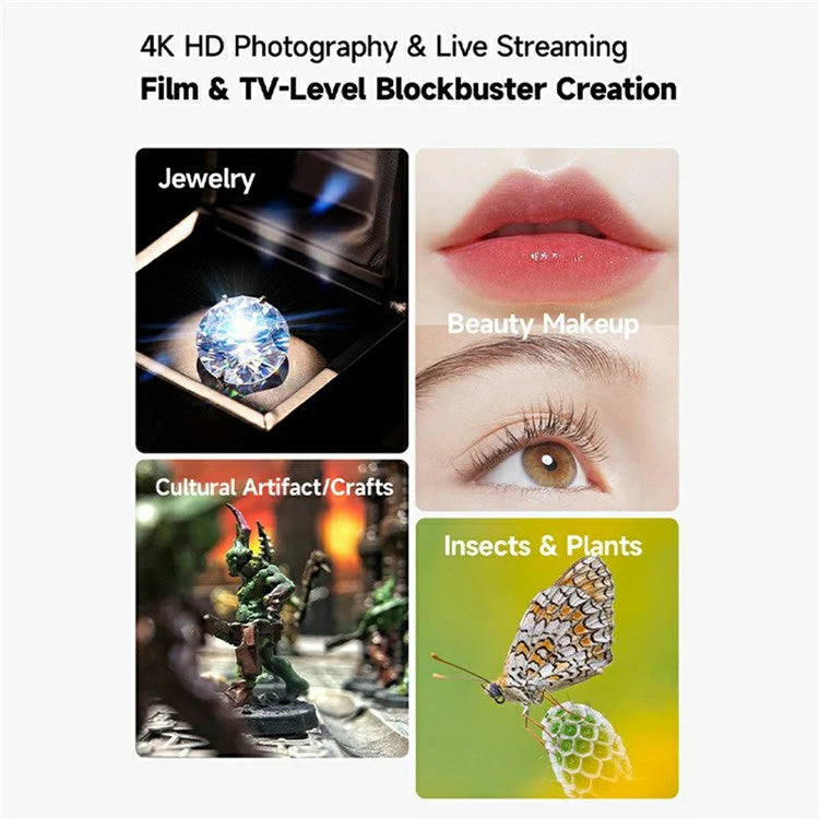 MARTVSEN M1 Macro Lens for Smartphone Universal Distortion Free 10X Magnification Close Up Lens - Image 4