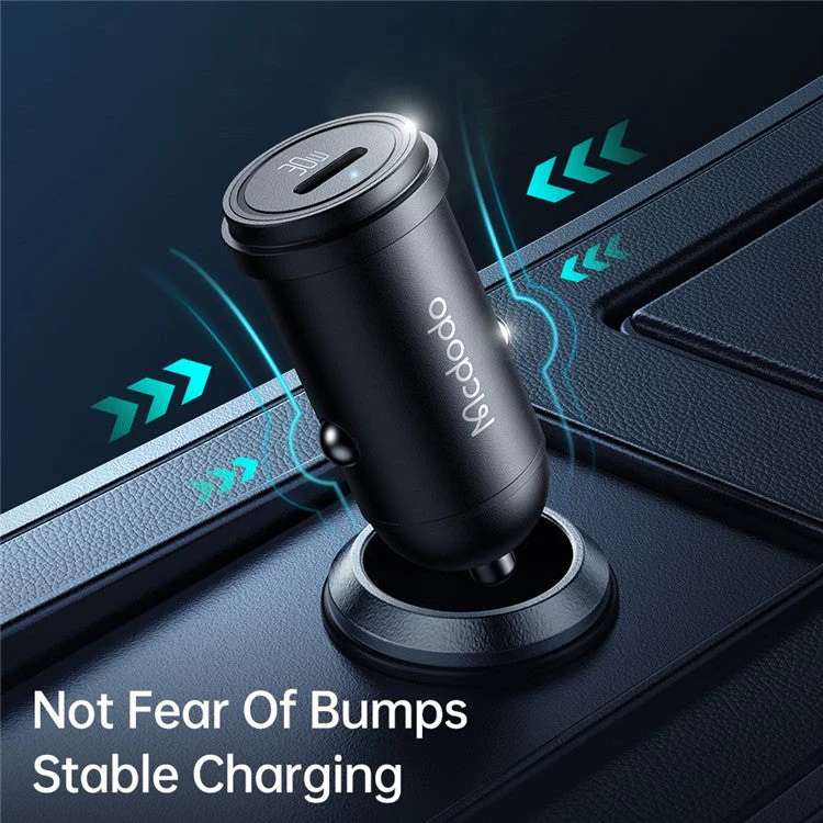 MCDODO CC-7491 PD 30W Fast Charging Type-C Single Port Mini Car Charger, Black - Image 5