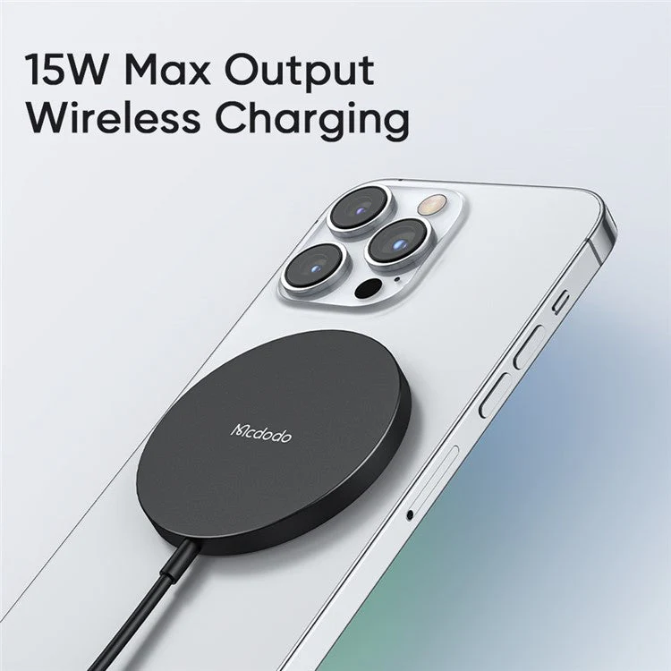 MCDODO CH-4360 MDD Wireless Charger Ultra-thin Charging Pad Cell Phone Safe Charger - Black - Image 5