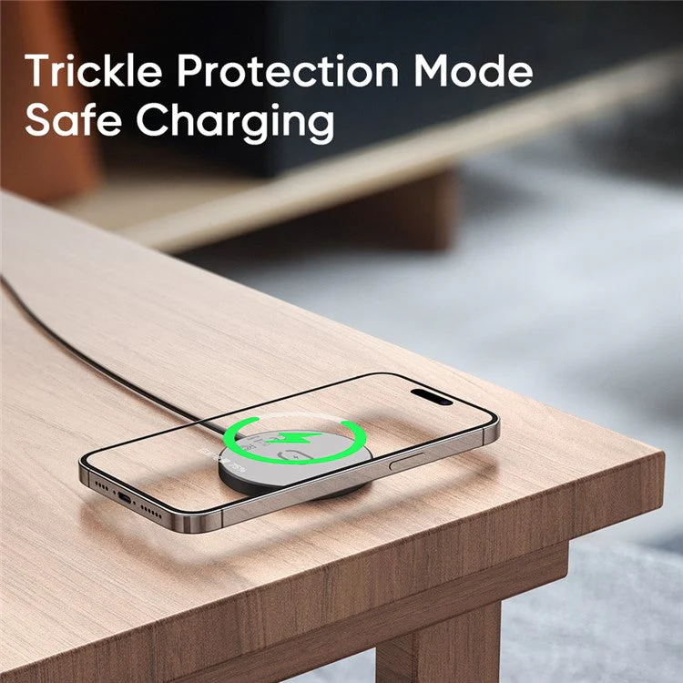 MCDODO CH-4360 MDD Wireless Charger Ultra-thin Charging Pad Cell Phone Safe Charger - Black - Image 8