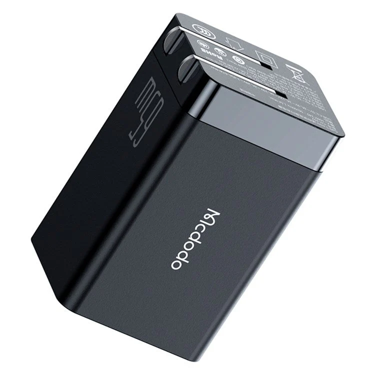 MCDODO MDD 65W GaN5 Mini Fast Charger USB + Dual Type-C Travel Power Adapter - CN Standard Plug - Image 2