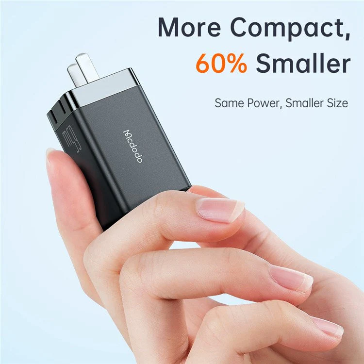 MCDODO MDD 65W GaN5 Mini Fast Charger USB + Dual Type-C Travel Power Adapter - CN Standard Plug - Image 5