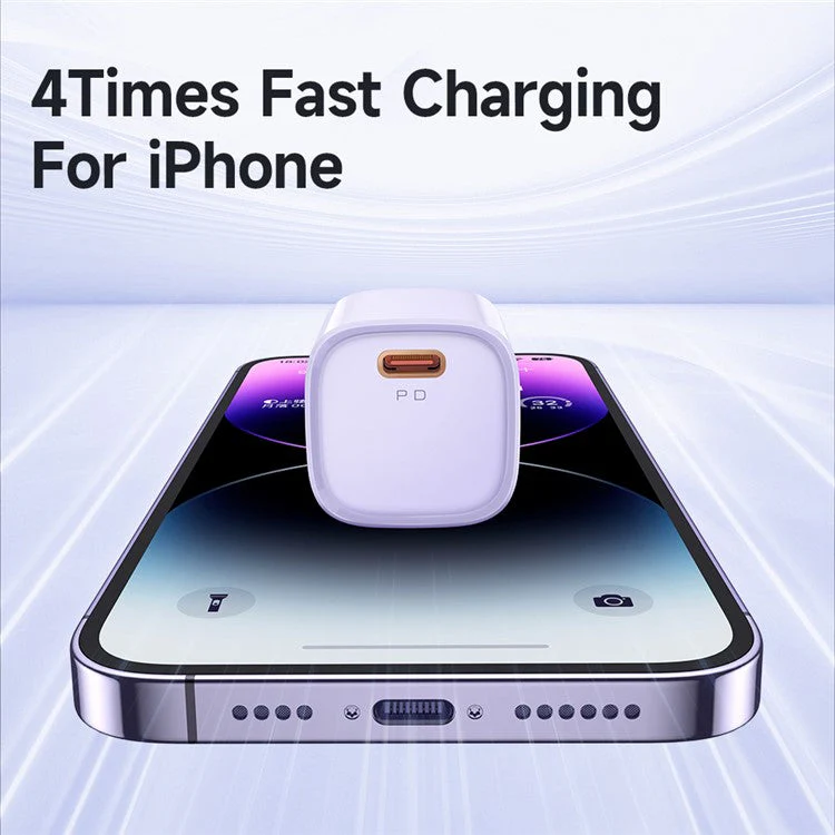 MCDODO Nano Series PD 20W Phone Fast Charging Adapter Singe Type-C Port Wall Charger - White / EU Plug - Image 3