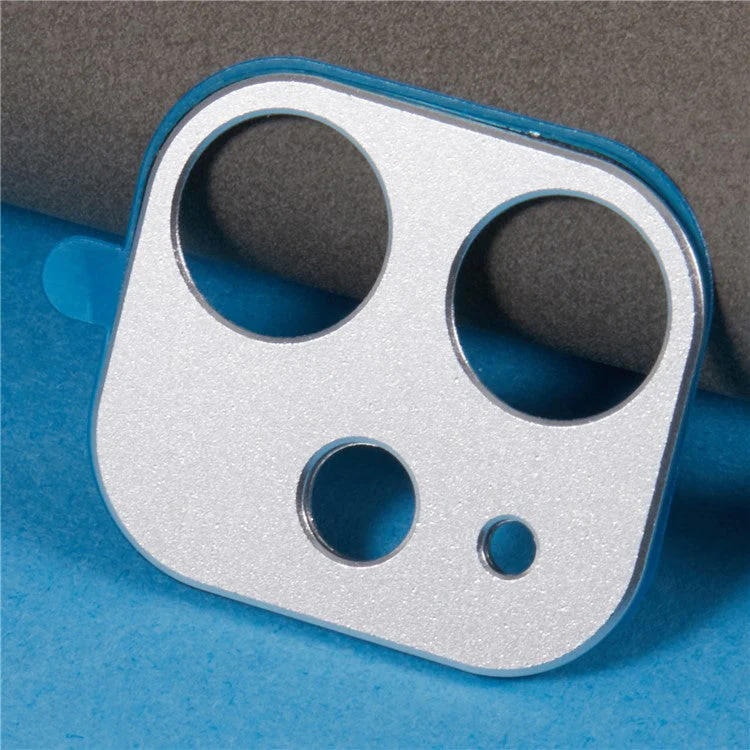 Metal + Tempered Glass Camera Lens Ring Protector for iPhone 11 6.1 inch (2019) - Silver - Image 3