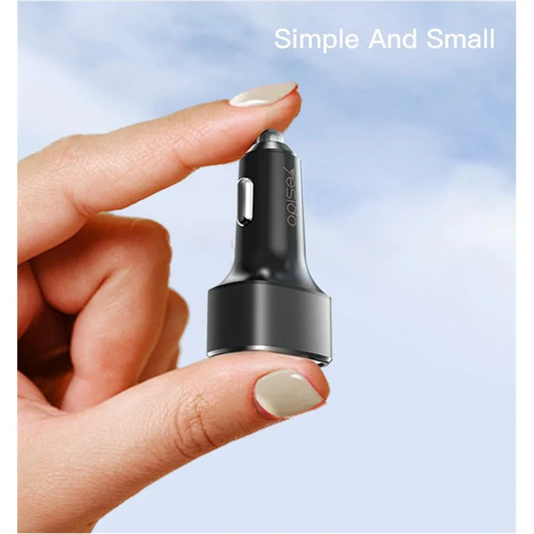 MiniPhone YESIDO Y46 QC 3.0 - Smart Car Charger 3 USB Port 42W Mini Phone Charger for iPhone / Samsung / Huawei / HTC - Image 5