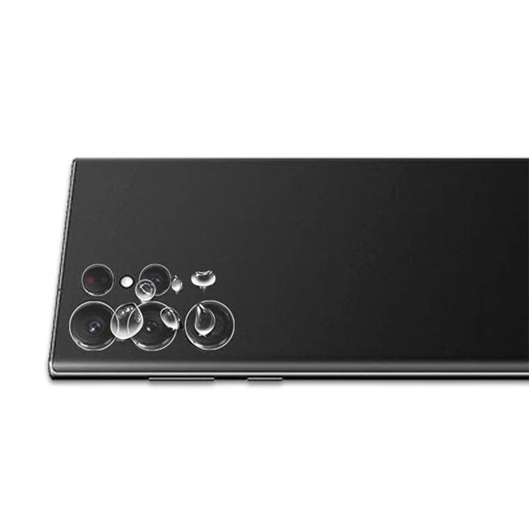 MOCOLO 1 Set Lens Film for Samsung Galaxy S23 Ultra , 9H Tempered Glass HD Back Camera Lens Protector - Transparent - Image 3