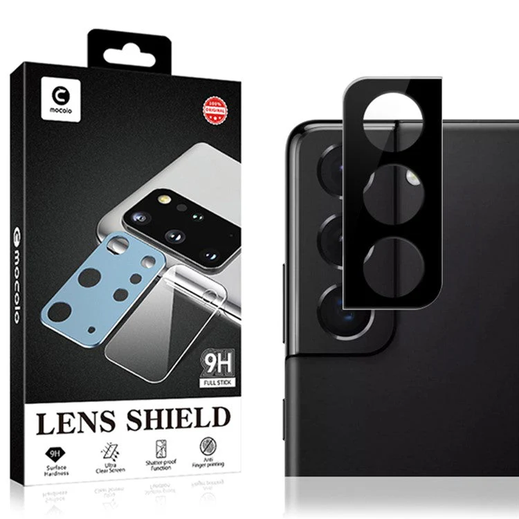 MOCOLO Camera Lens Protector for Samsung Galaxy S22 5G, Silk Printing Full Glue Full Scratch Protection Tempered Glass Camera Lens Cover - Black - Image 6