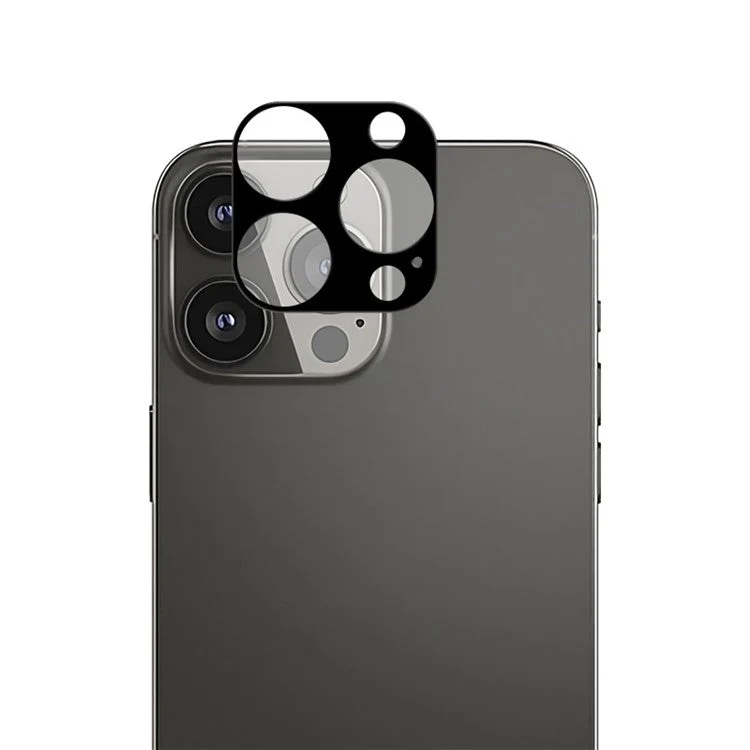MOCOLO Silk Printing Camera Lens Film for iPhone 13 Pro Max 6.7 inch, 9H Hardness Precise Cutout Tempered Glass Camera Lens Protector - Black - Image 2