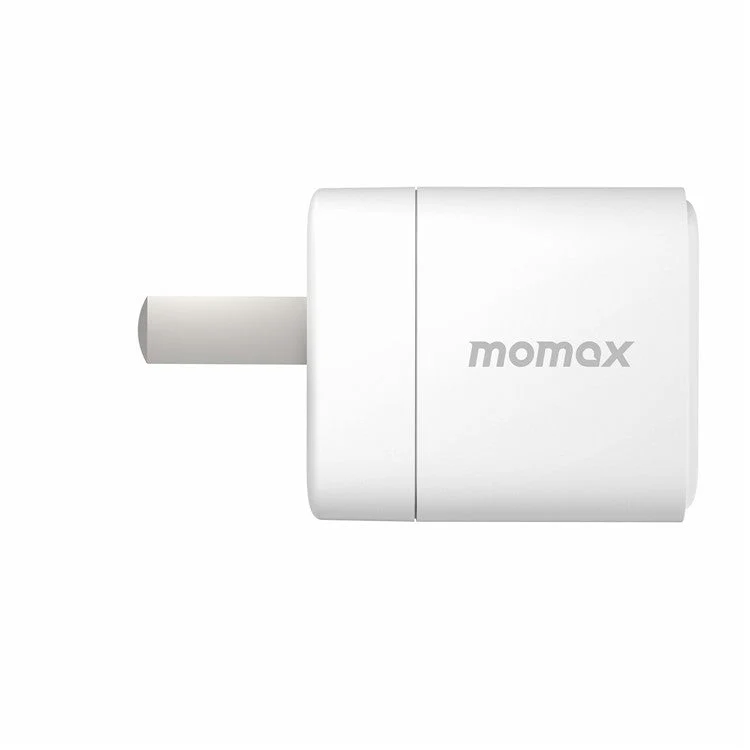 MOMAX UM26CN PD 30W USB-C Fast Charger Adapter Folding Portable Power Charging Block - White - Image 3