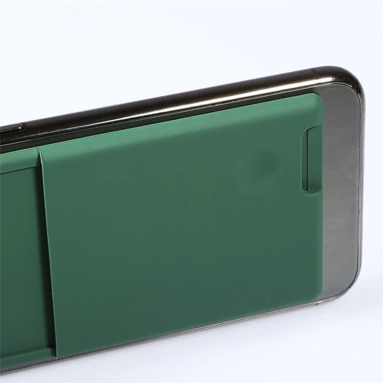 MRC029 Phone Card Holder Adhesive Stick-on Silicone Phone Wallet Card Pocket - Yellow - Image 8