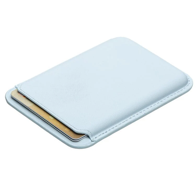 MRC040-2 Magnetic Card Holder Detachable PU Leather Wallet Compatible with MagSafe - White - Image 4