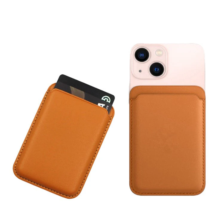 MRC040 Leather Phone Card Holder Compatible with MagSafe Cell Phone Wallet Pocket - Sapphire - Image 2