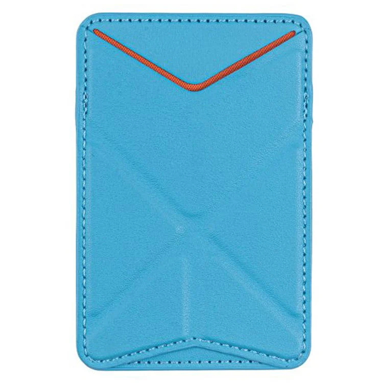 MRC051 Phone Wallet Card Holder Compatible with MagSafe Origami Kickstand - Sky Blue