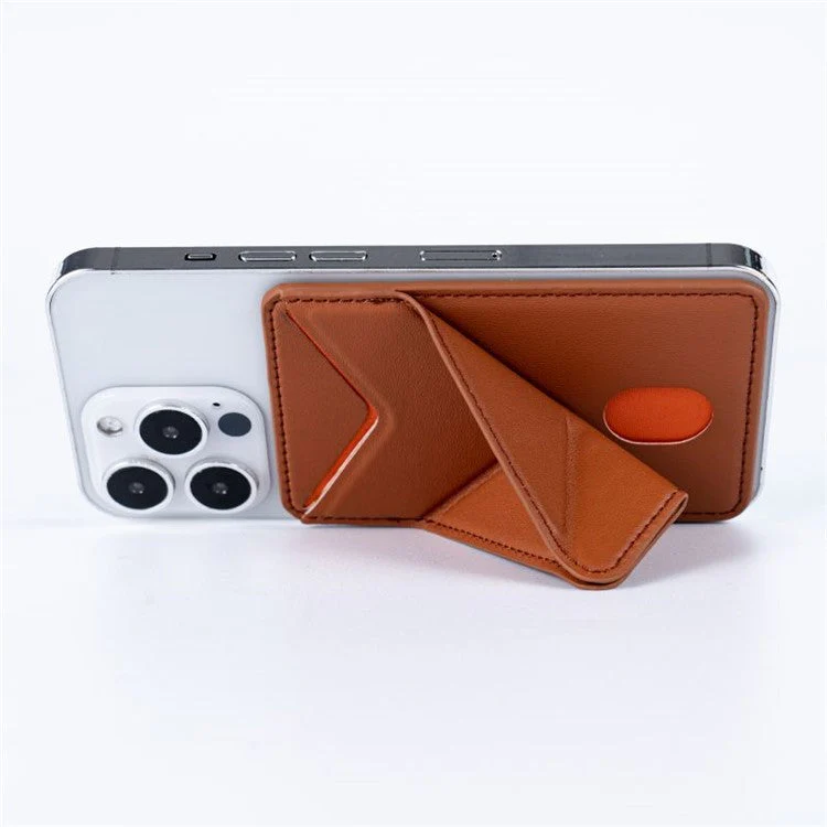 MRC051 Phone Wallet Card Holder Compatible with MagSafe Origami Kickstand - Sky Blue - Image 3