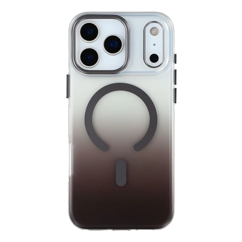 MUTURAL For iPhone 17 Pro Max Case Compatible with MagSafe PC + TPU Gradient Phone Cover - Grey - Image 3