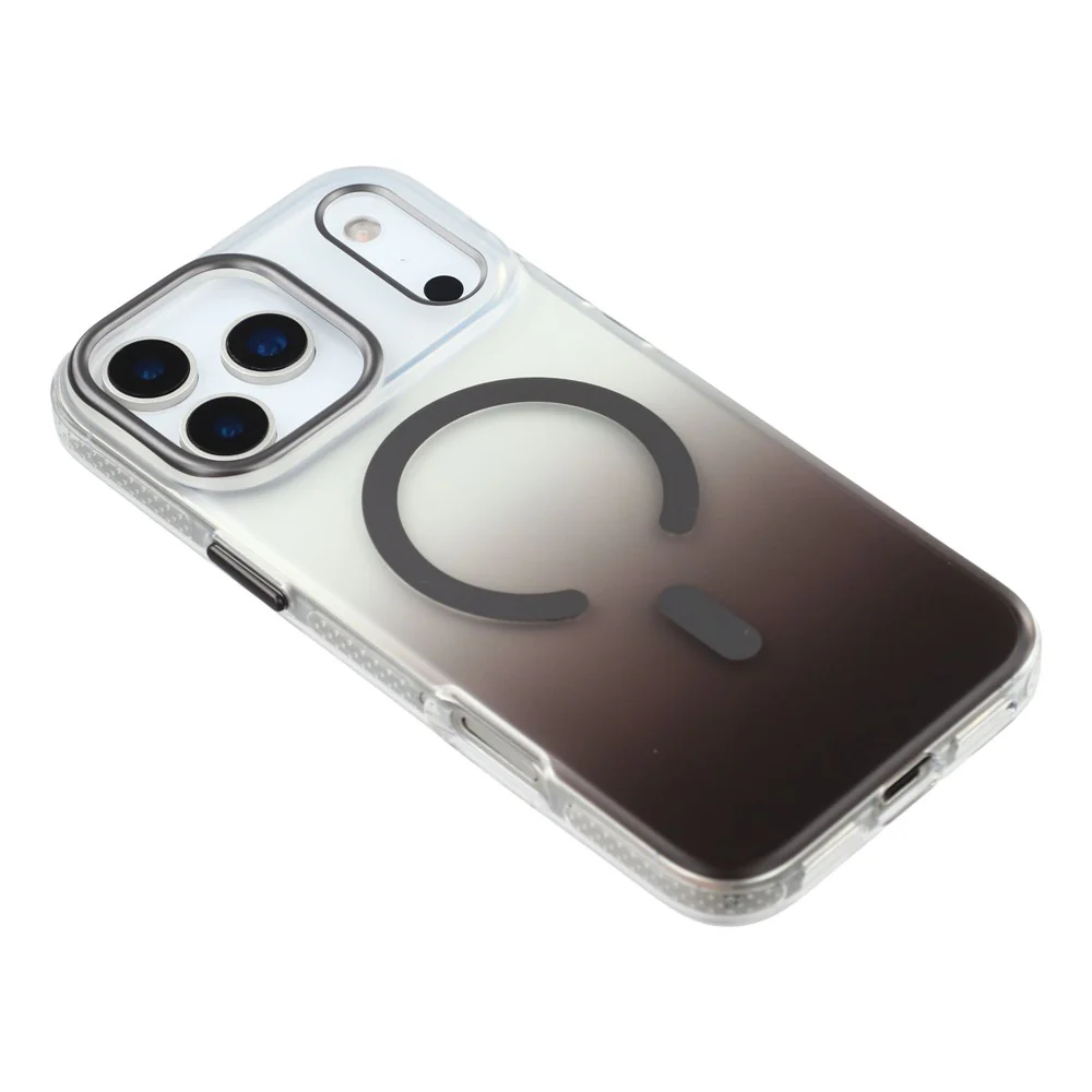 MUTURAL For iPhone 17 Pro Max Case Compatible with MagSafe PC + TPU Gradient Phone Cover - Grey - Image 4