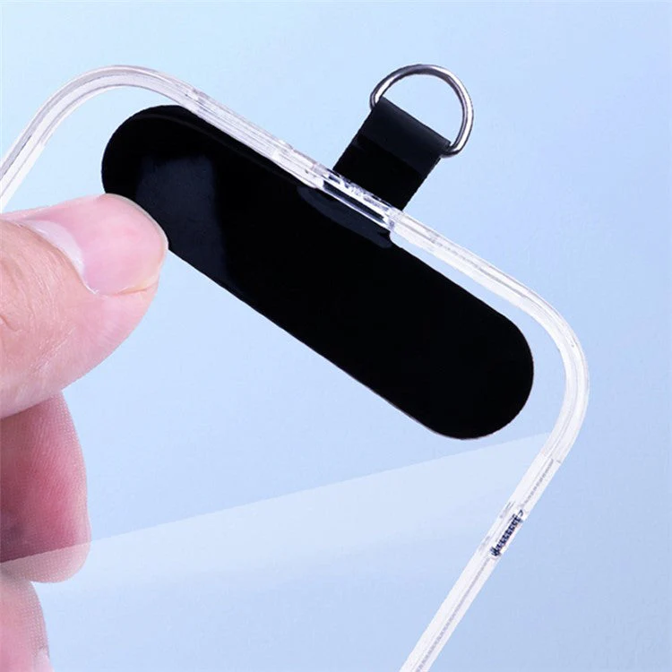 Neck-Mounted Phone Lanyard 3Pcs / Set Anti-Lost Cell Phone Nylon Hanging Rope with Strap, Plastic Tether Tab - Sapphire - Image 5
