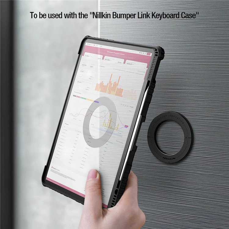 NILLKIN 2Pcs SnapHold Ultra Magnetic Sticker Self-adhesive Wall Mount Holder - White - Image 4