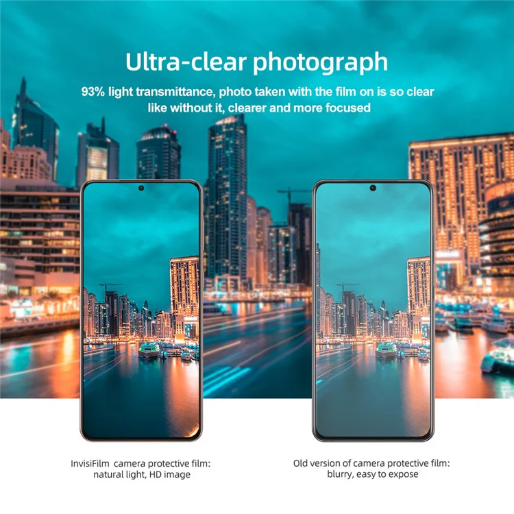 NILLKIN 2Pcs Ultra-clear Anti-explosion AGC Glass Camera Lens Film Protector for Samsung Galaxy S22 5G - Image 4