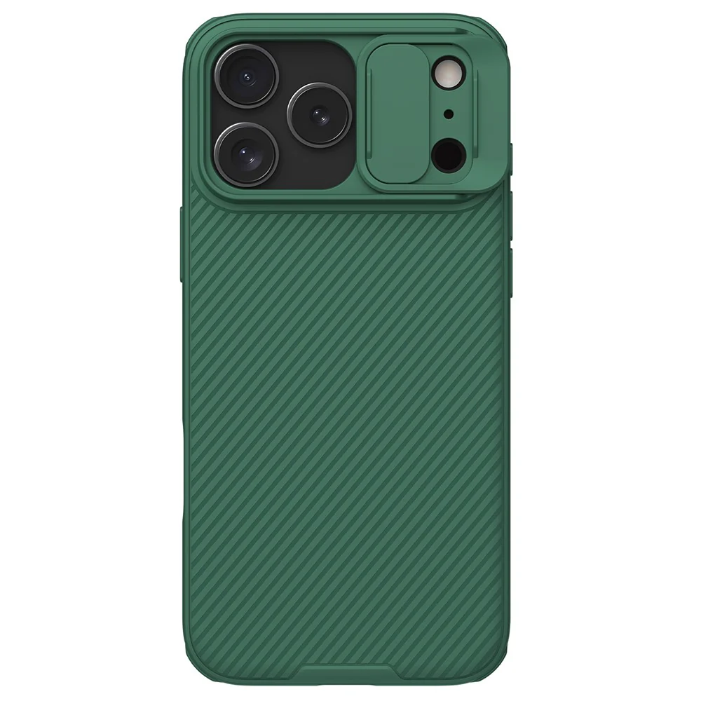 NILLKIN Camshield Pro Series for iPhone 17 Pro Max Case PC + TPU Slide Camera Lid Phone Cover - Green - Image 3